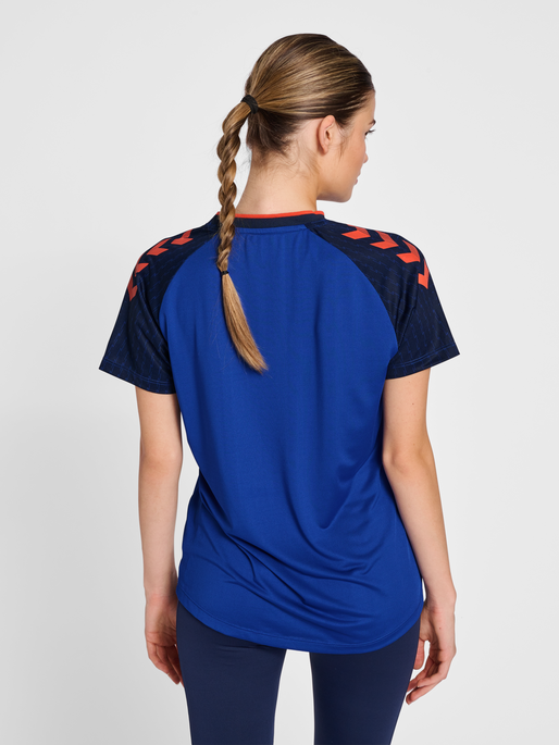 hmlPRO GRID GAME JERSEY S/S WO, SURF THE WEB/MARITIME BLUE, model