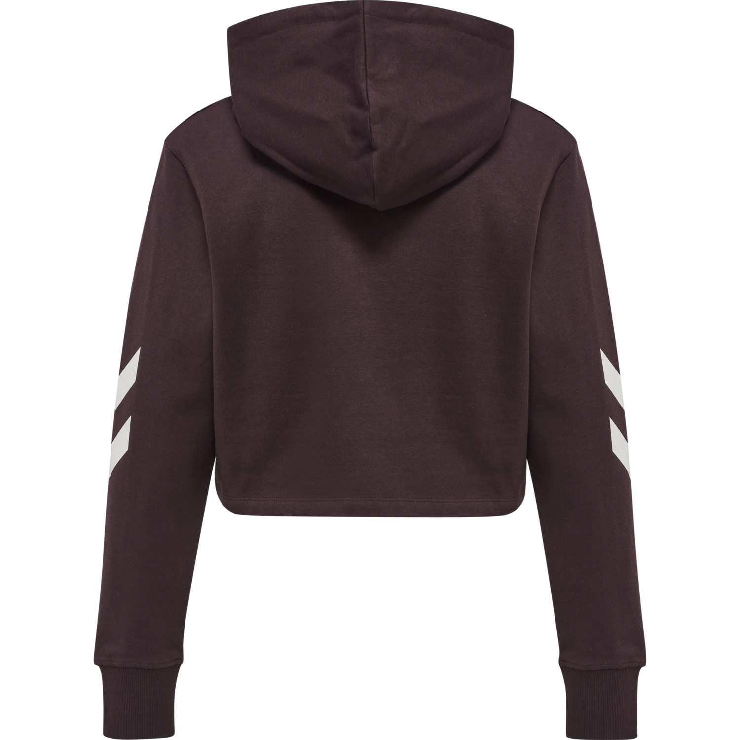 hmlLEGACY WOMAN CROPPED HOODIE, FUDGE, packshot