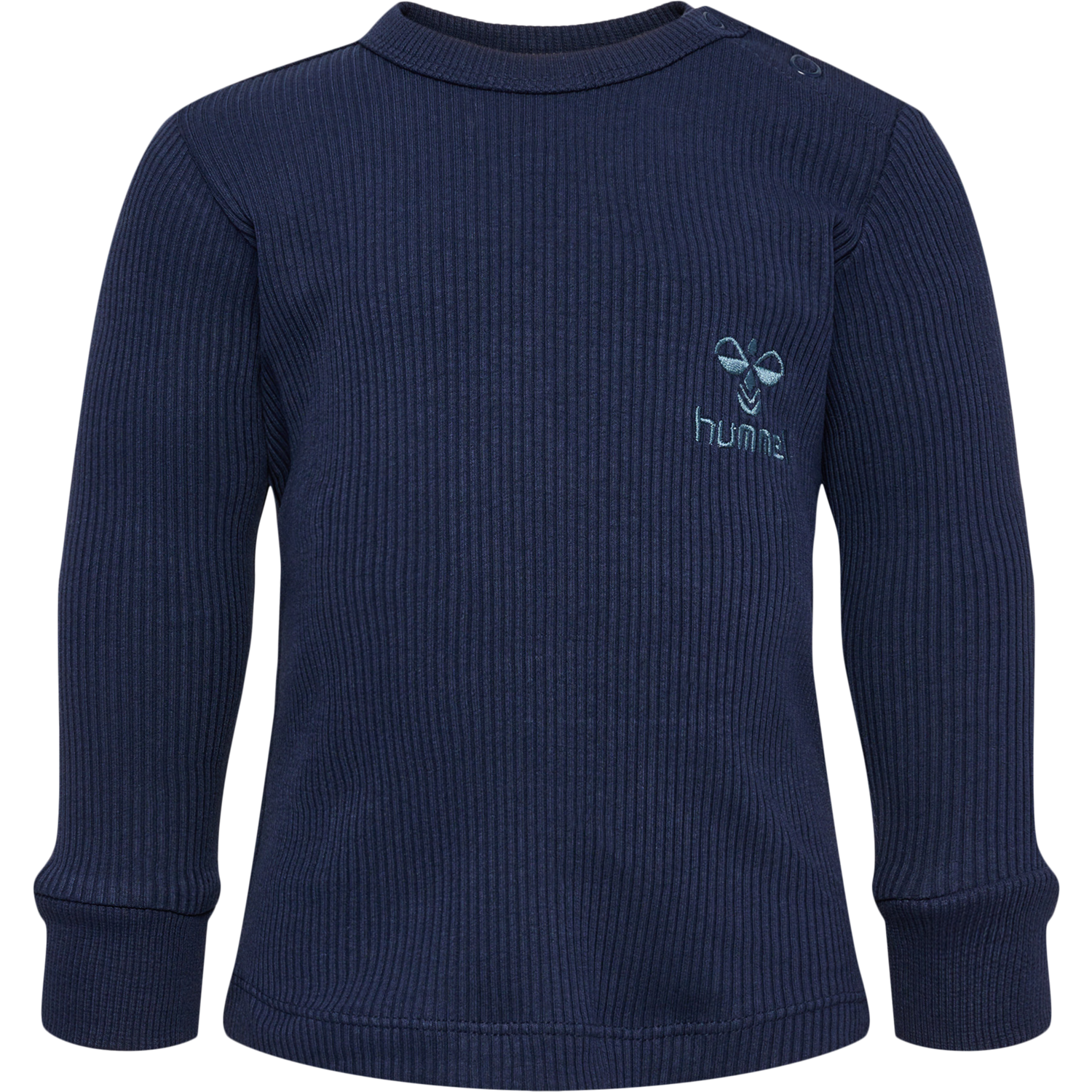 hmlSAMI T-SHIRT L/S, BLACK IRIS, packshot