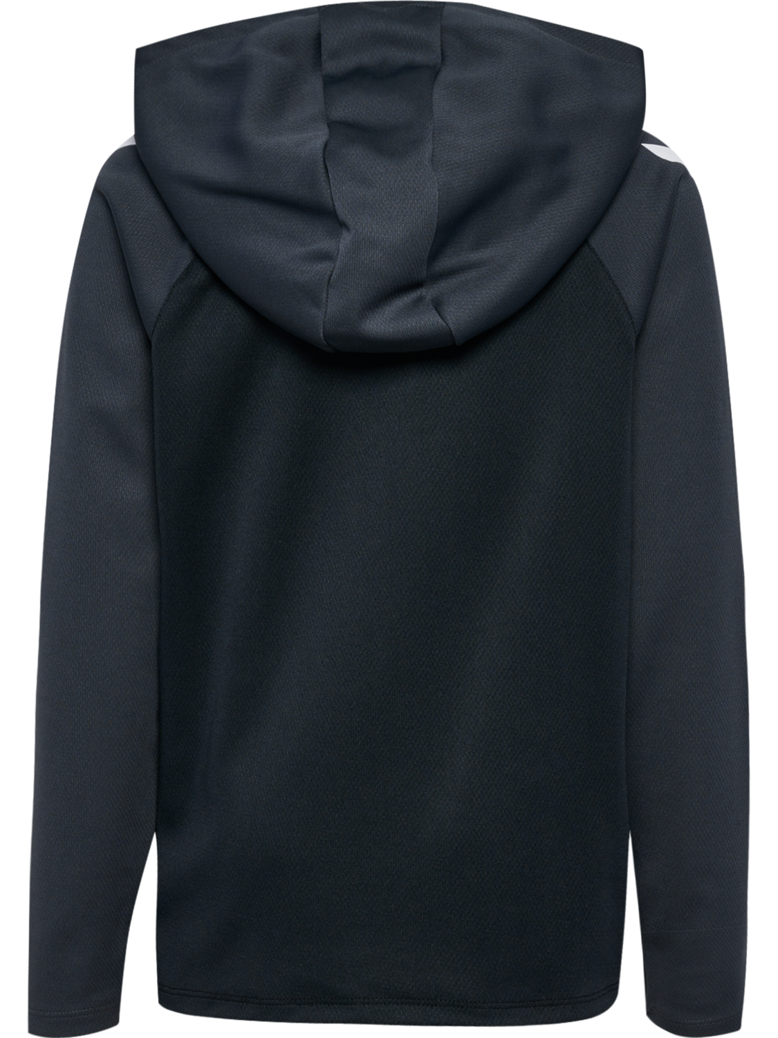 hmlLEAD 2.0 ZIP HOODIE KIDS, BLACK/ASPHALT, packshot