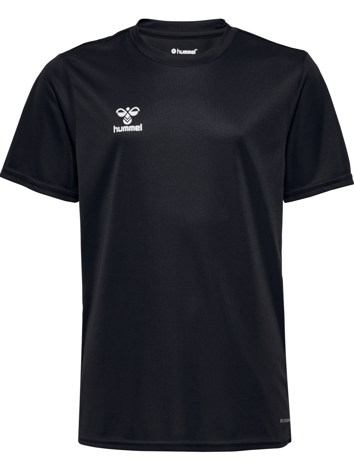 hmlESSENTIAL JERSEY S/S KIDS, BLACK, packshot
