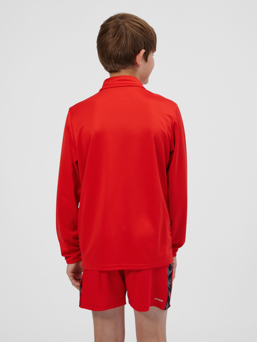 hmlESSENTIAL TRACK JACKET KIDS, TRUE RED, model