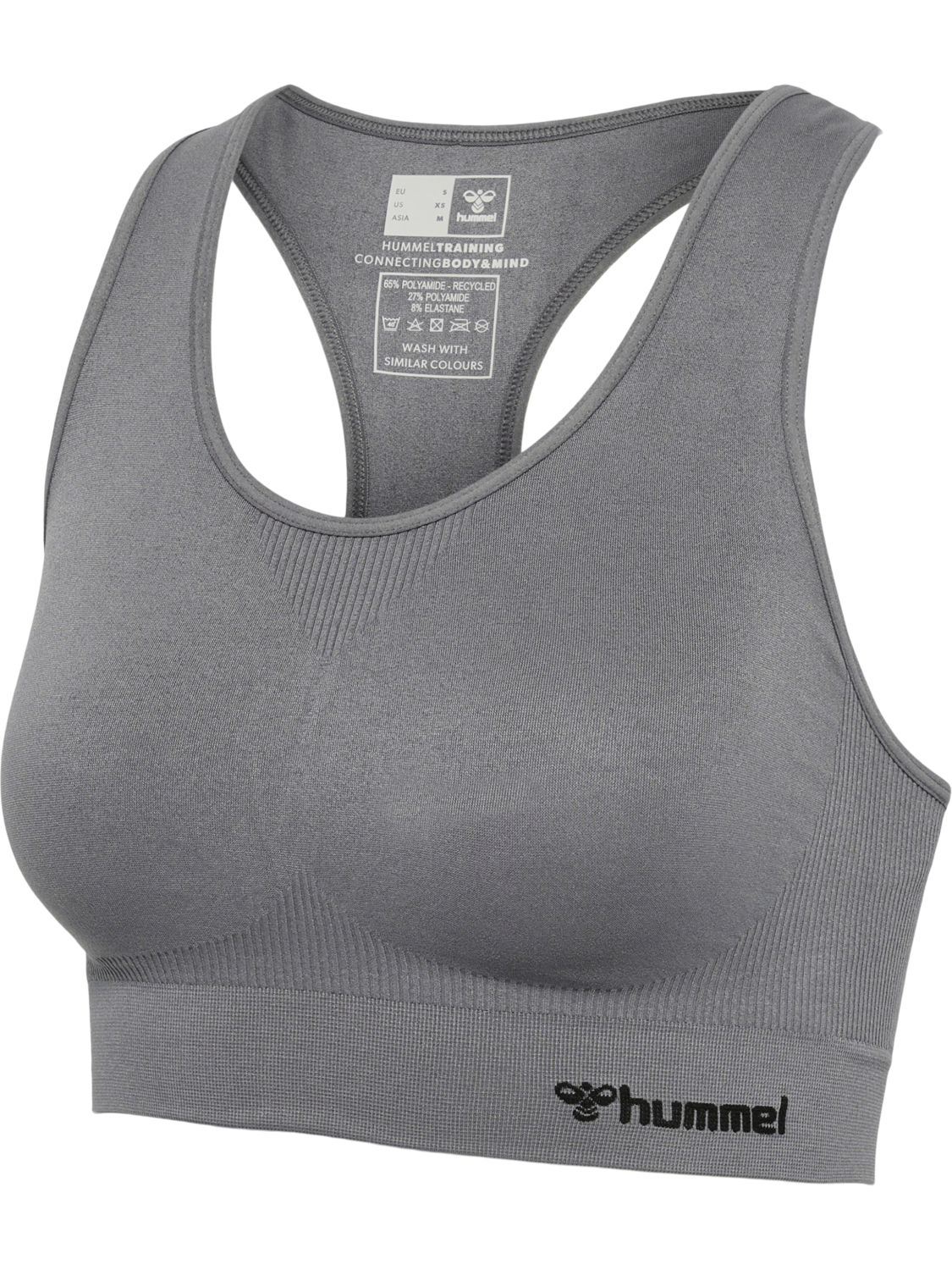 hmlTIF SEAMLESS SPORTS TOP, QUIET SHADE/QUIET SHADE, packshot