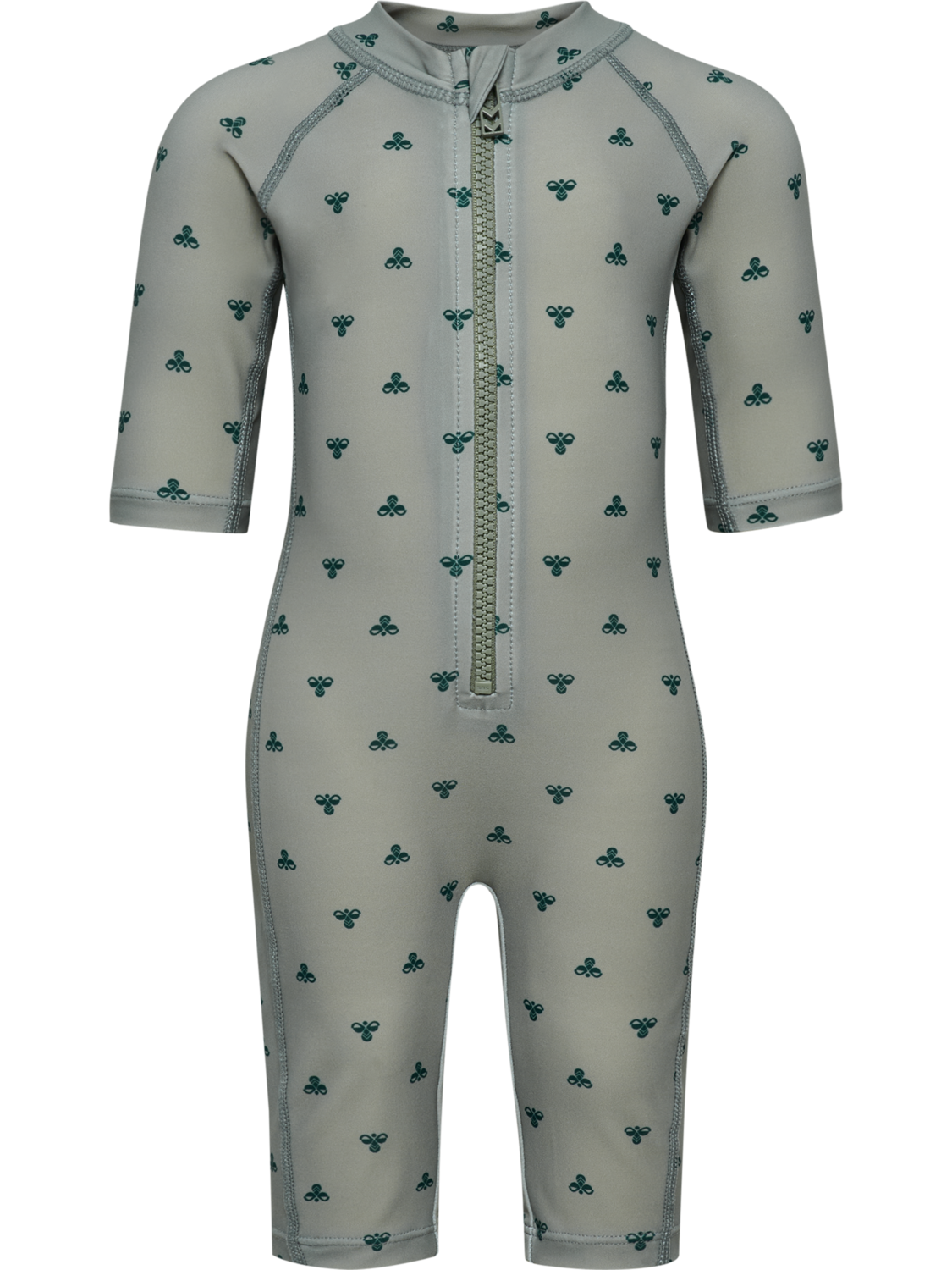 hmlMINI BEE AOP SWIMSUIT 3/4 SL, SHADOW, packshot