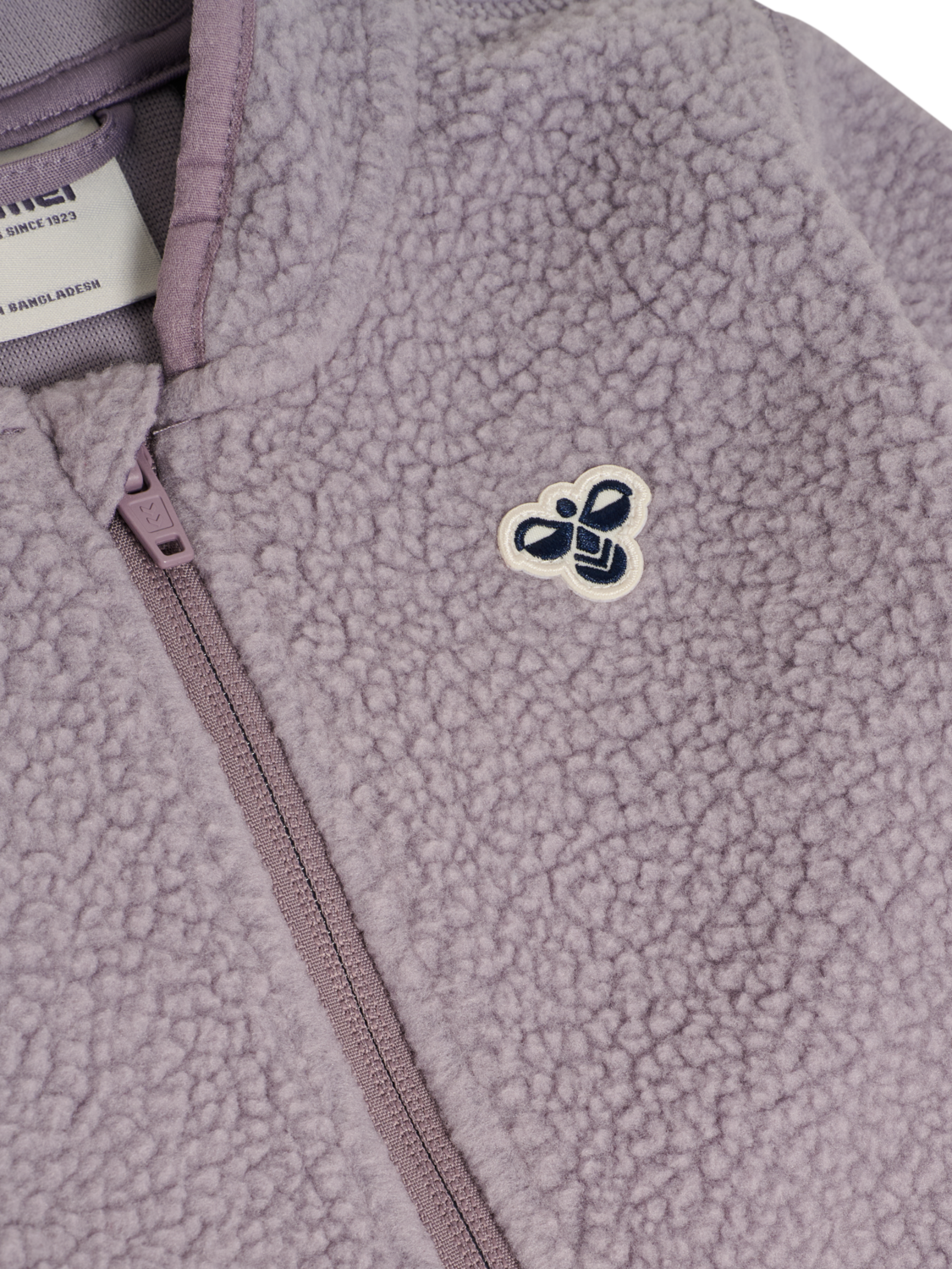 hmlMINI ATLAS FLEECE ZIP SUIT, GRAY RIDGE, packshot