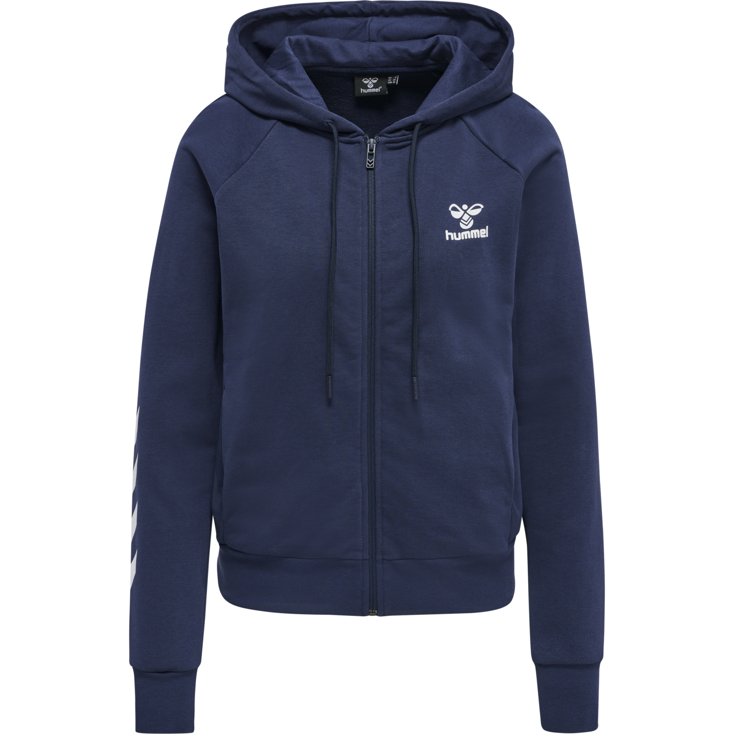 hmlNONI 2.0 ZIP HOODIE, PEACOAT, packshot