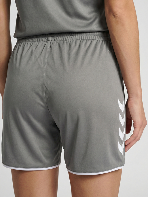 hmlCORE 2.0 SHORTS WOMAN, STEEL GRAY/WHITE, model