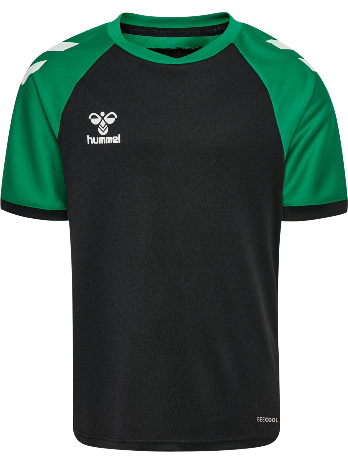 hmlMATCH LEAGUE JERSEY S/S KIDS, BLACK/JELLY BEAN, packshot