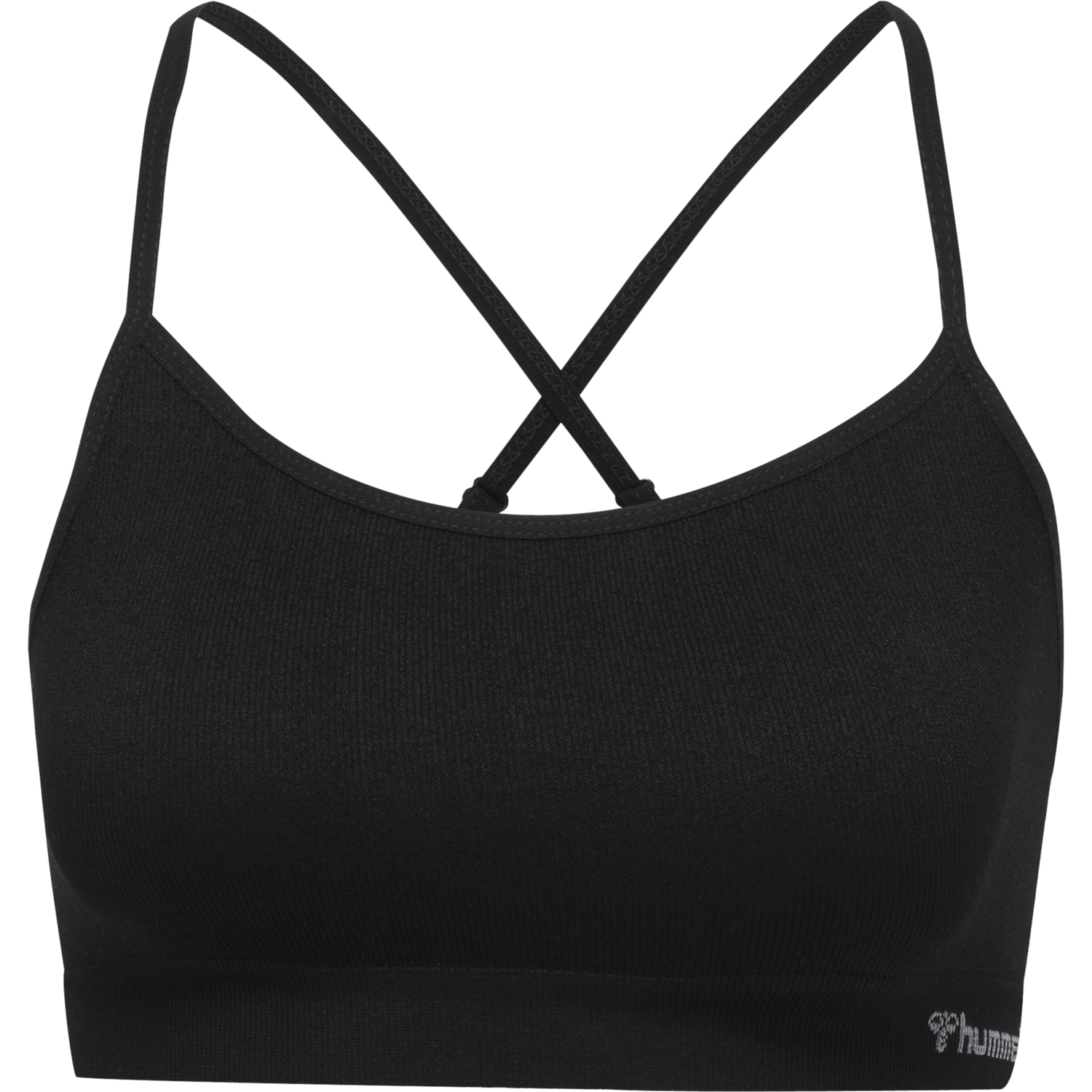 hmlJUNO 3 PACK SEAMLESS BRA, BLACK, packshot