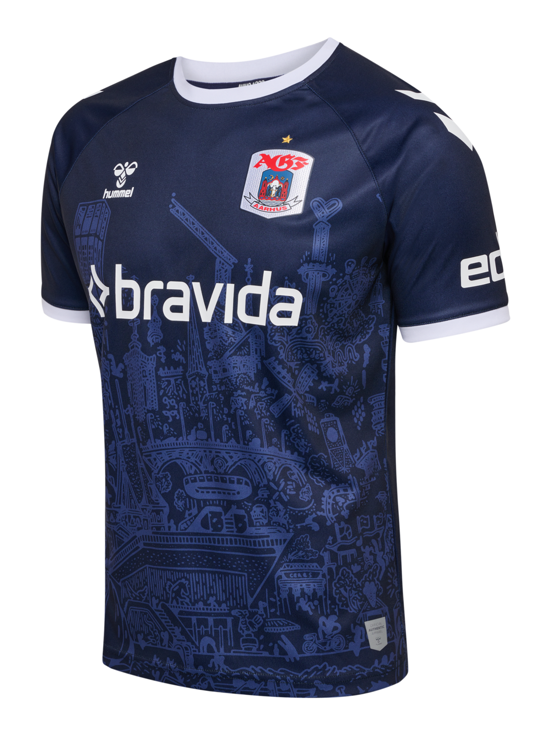 AGF 23/24 AWAY JERSEY S/S KIDS, MARINE, packshot