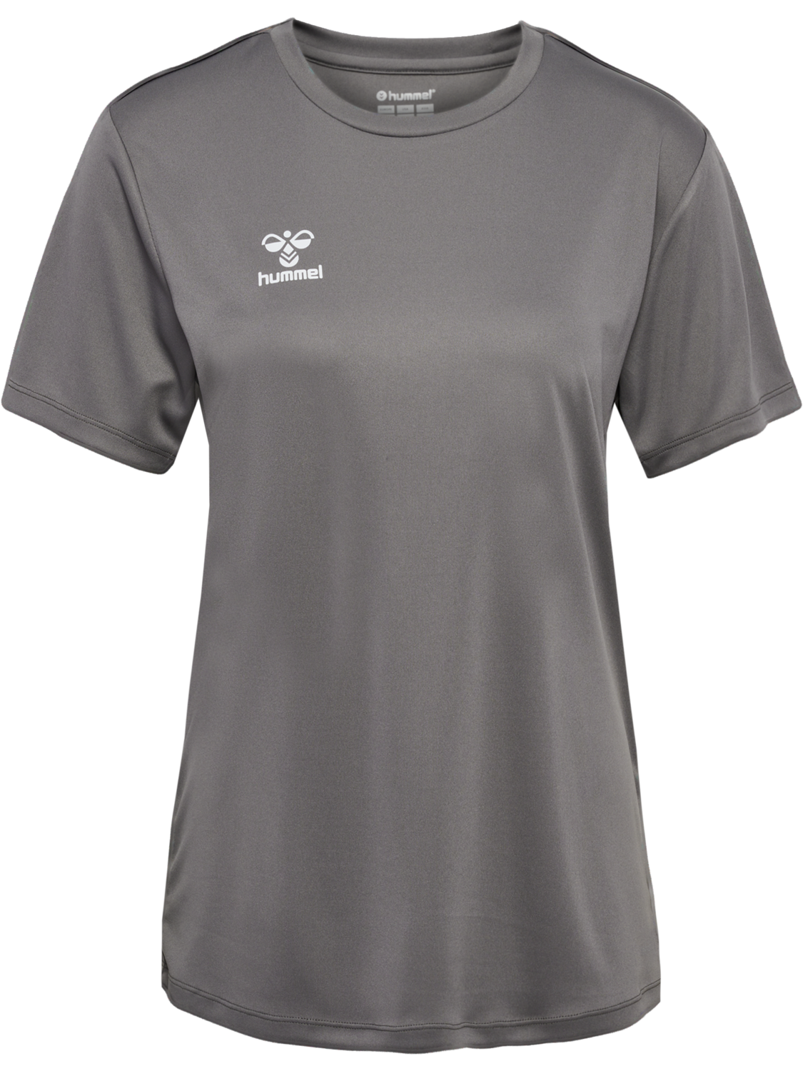 hmlESSENTIAL JERSEY S/S WOMAN, STEEL GRAY, packshot