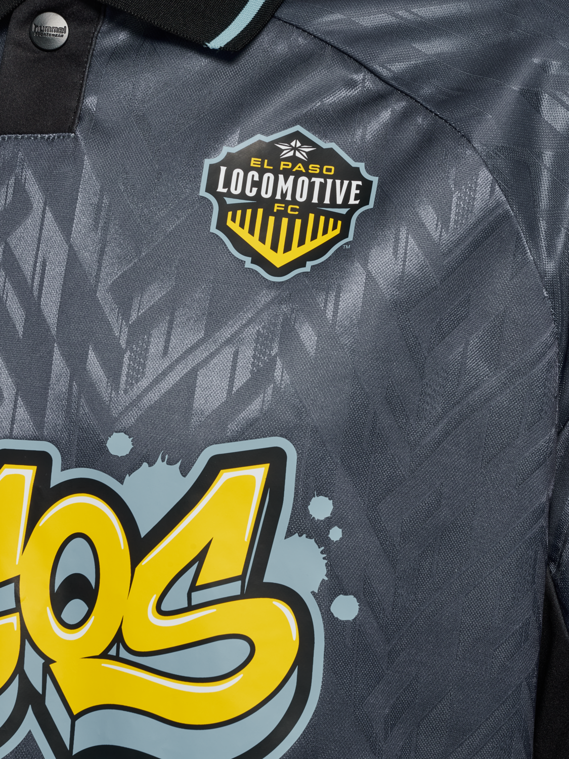 hmlLOOSE SOCCER JERSEY S/S EL PASO, BLACK, packshot