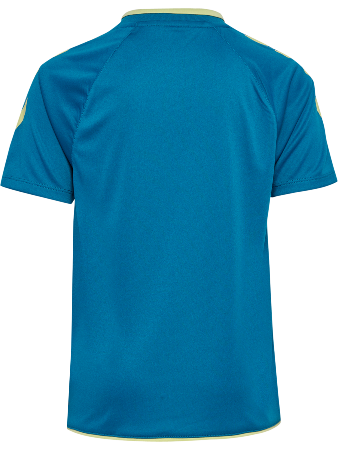 hmlCORE 2.0 JERSEY S/S KIDS, CELESTIAL/PALE LIME YELLOW, packshot