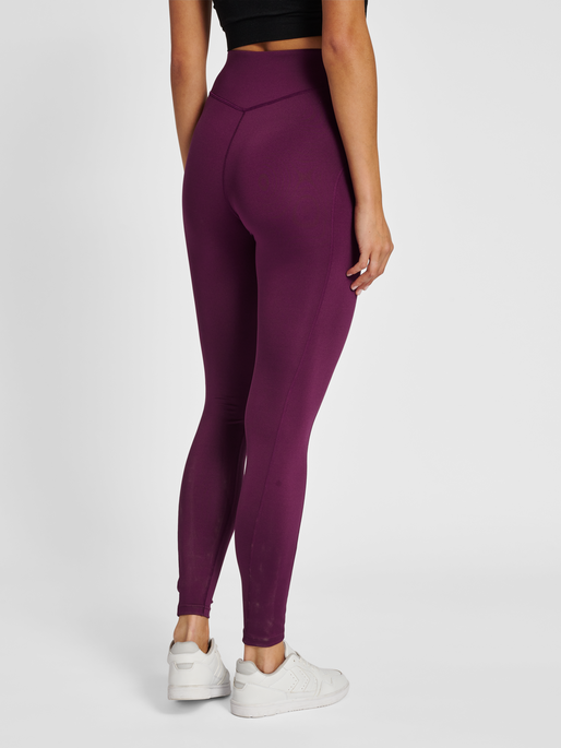 hmlMT CHIPO MID WAIST TIGHTS, GRAPE WINE, model