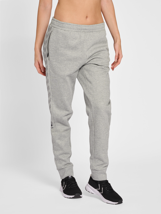 hmlOFFGRID PANTS WO, GREY MELANGE/FORGED IRON, model