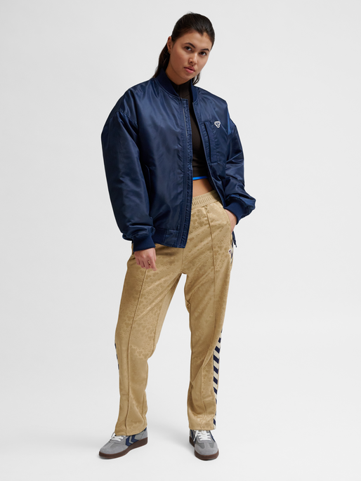 hmlBASEBALL JACKET BEE, DRESS BLUES, model