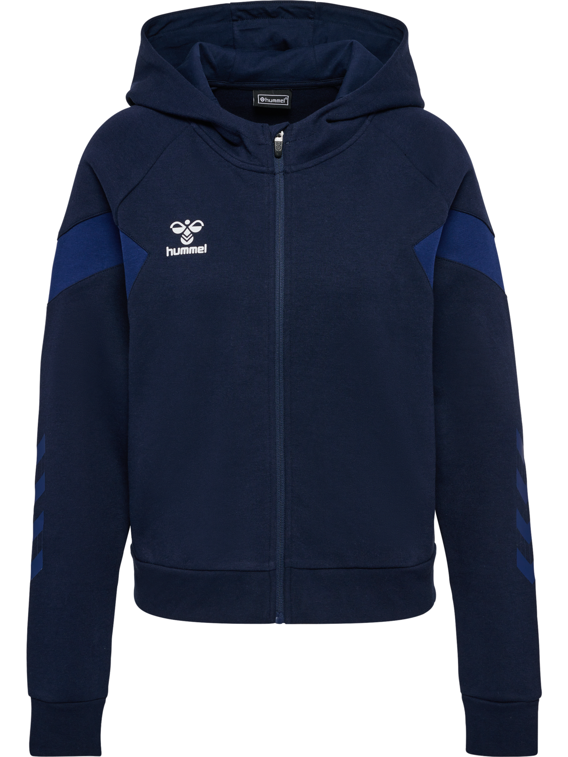 hmlTRAVEL ZIP HOODIE WOMAN, MARINE, packshot