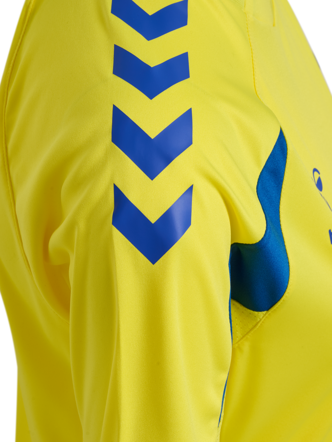 hmlCORE 2.0 JERSEY S/S WOMAN, BLAZING YELLOW/TRUE BLUE, packshot