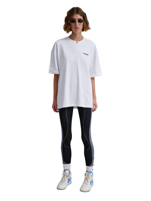 hmlLOOSE T-SHIRT S/S SW STADIUM, WHITE, model