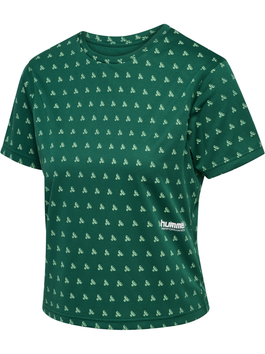 hmlPULSE AOP WORKOUT W T-SHIRT S/S, VERDANT GREEN, packshot