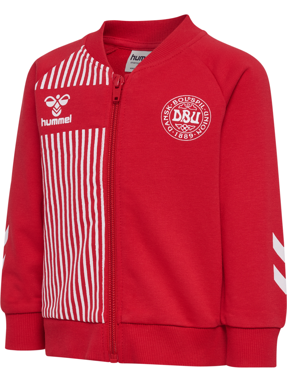 hmlMINI REG DBU ZIP JACKET, TANGO RED, packshot
