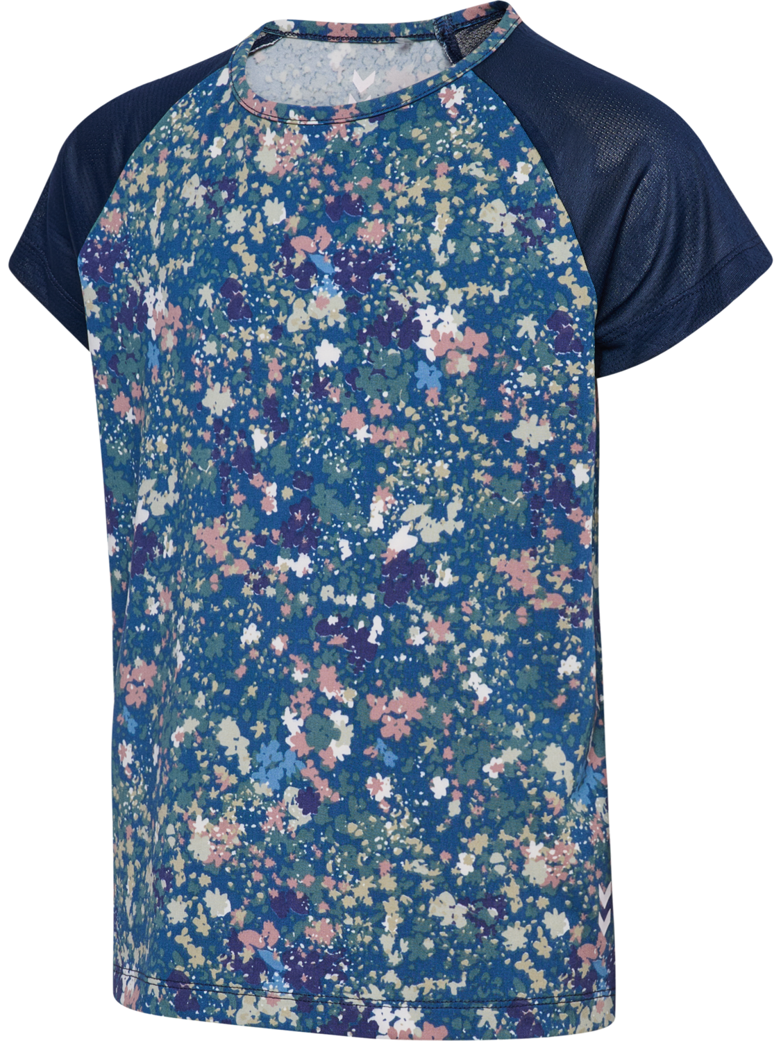 hmlJR MIX T-SHIRT S/S, DRESS BLUES/RIVERSIDE, packshot