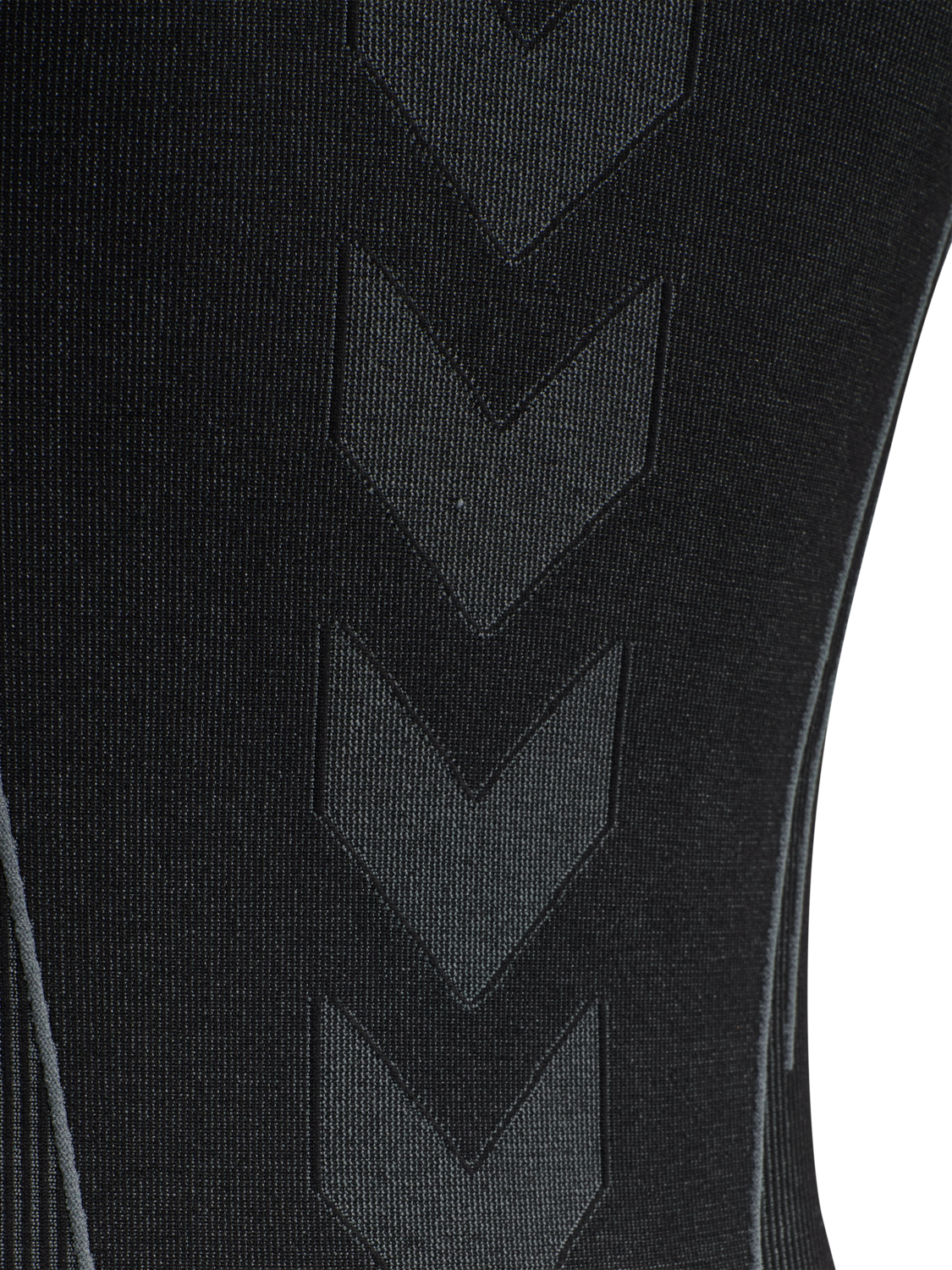 hmlTE CHRISTEL SEAMLESS TOP, BLACK/ASPHALT MELANGE, packshot