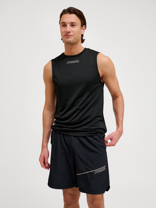 hmlTE FLEX TANKTOP, BLACK, model
