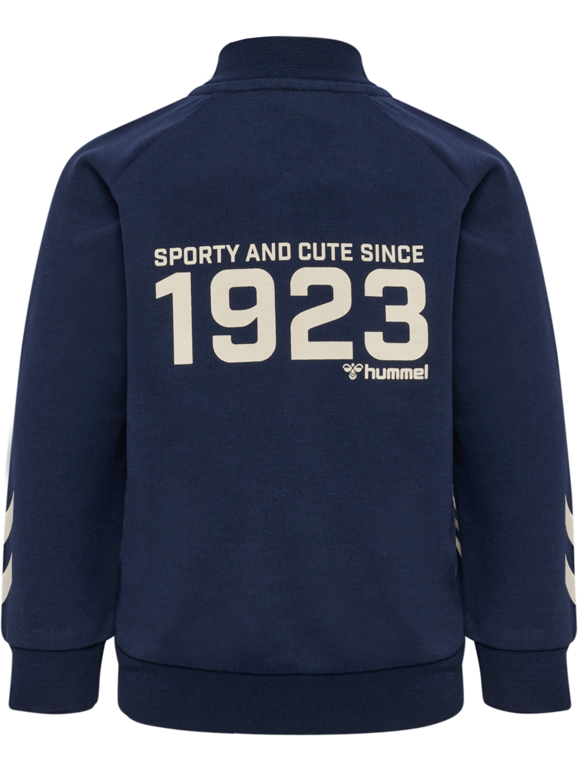 hmlSTRIPY ZIP JACKET, BLACK IRIS, packshot