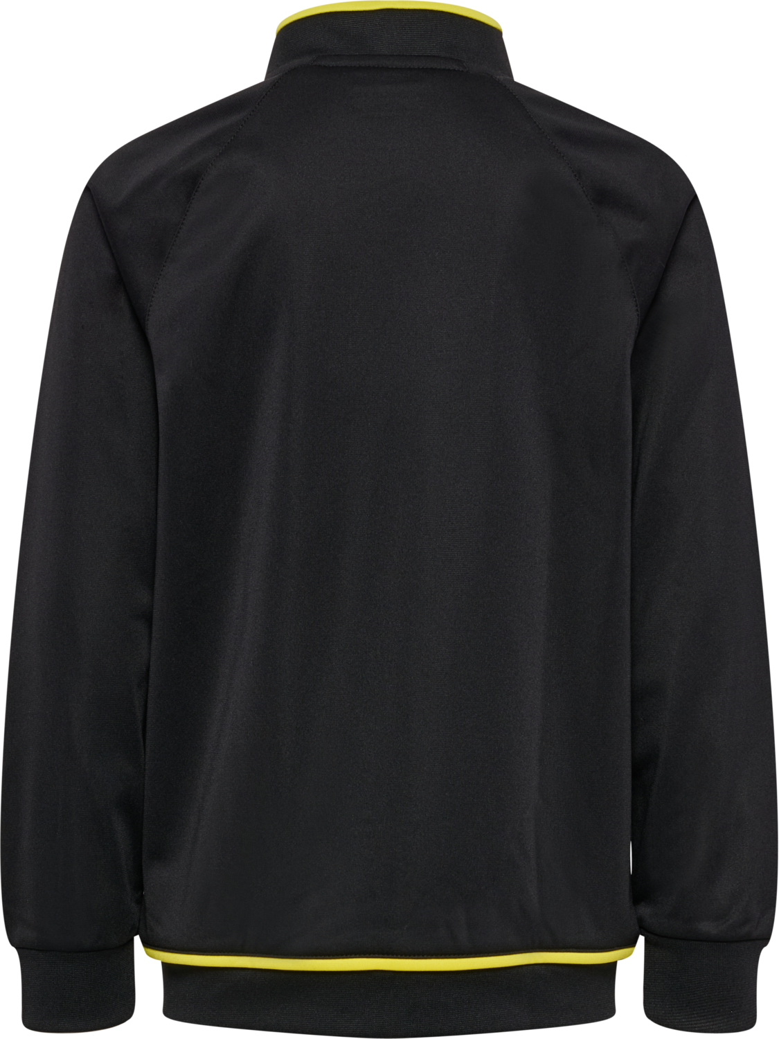 hmlCORE 2.0 TRACK ZIP JACKET KIDS, BLACK/BLAZING YELLOW, packshot