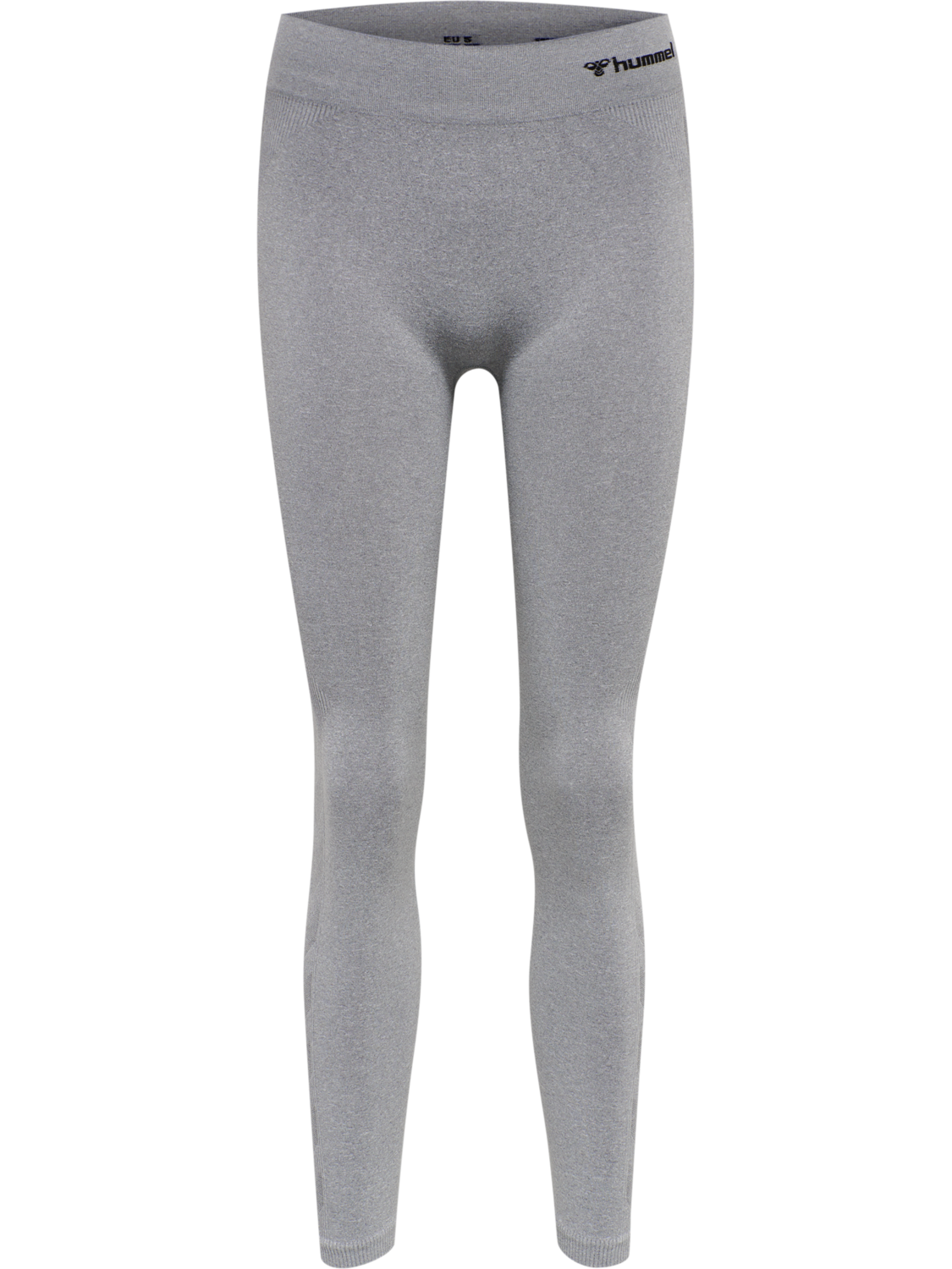 hmlCI SEAMLESS MID WAIST TIGHTS, GREY MELANGE, packshot