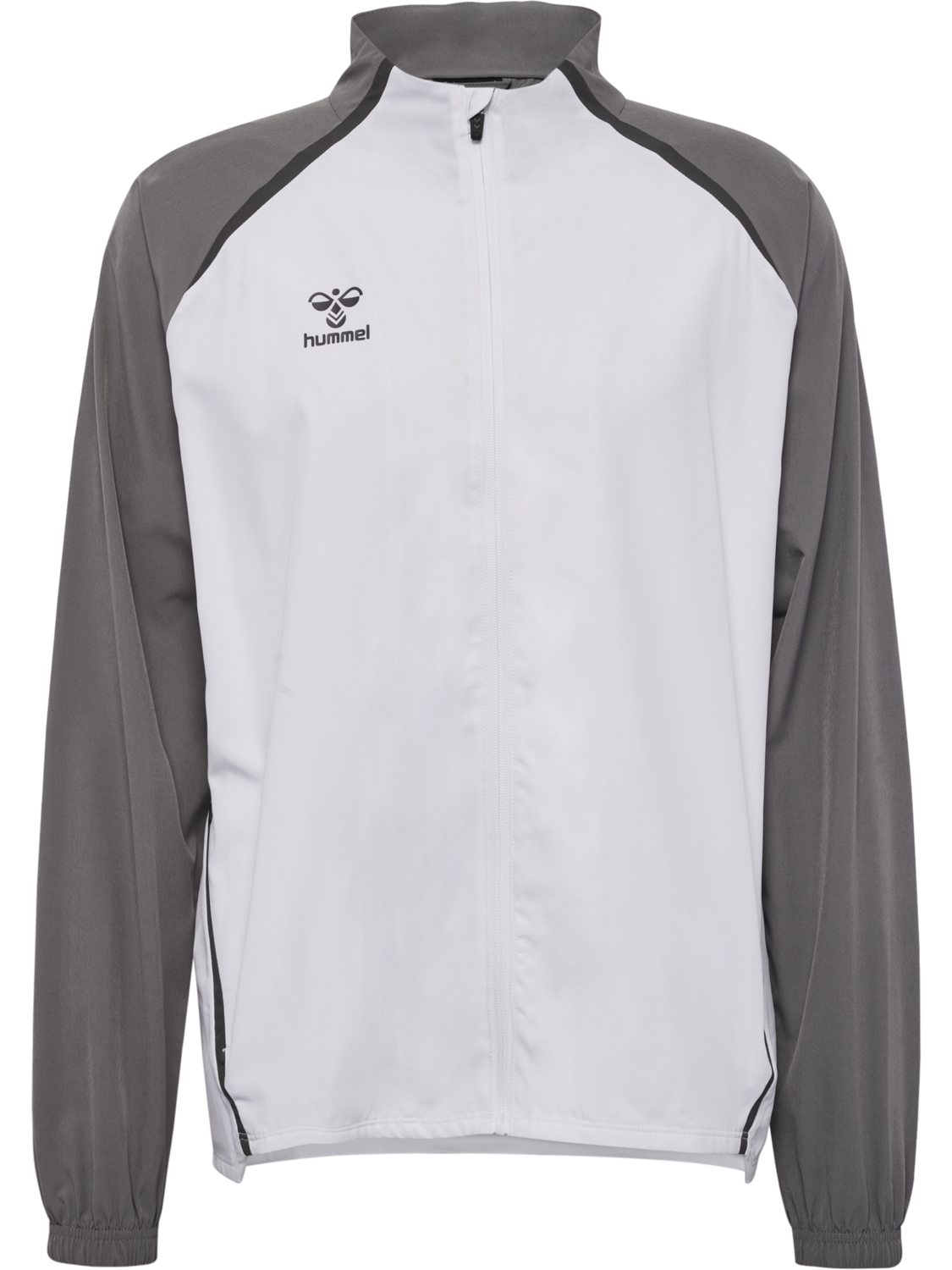 hmlLEAD 2.0 WOVEN JACKET, WHITE/STEEL GRAY, packshot