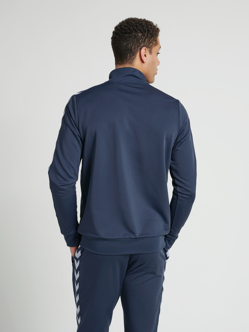 hmlNATHAN 2.0 ZIP JACKET, BLUE NIGHTS, model