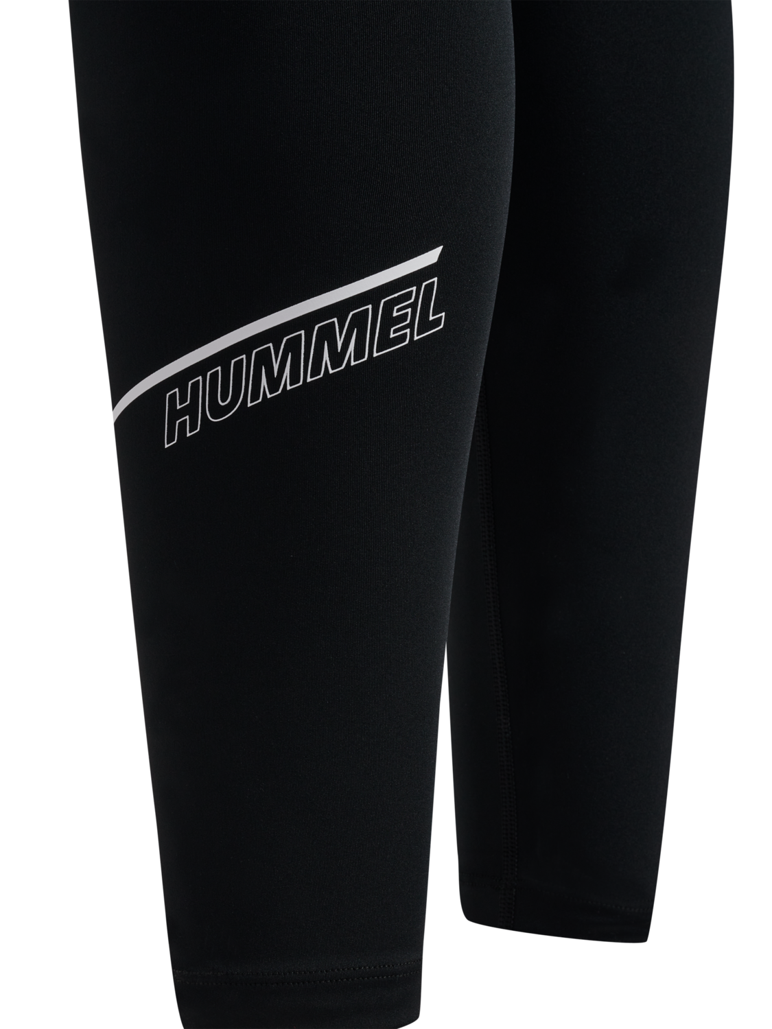 hmlCOURT MID WAIST POCKET TIGHTS W, BLACK, packshot