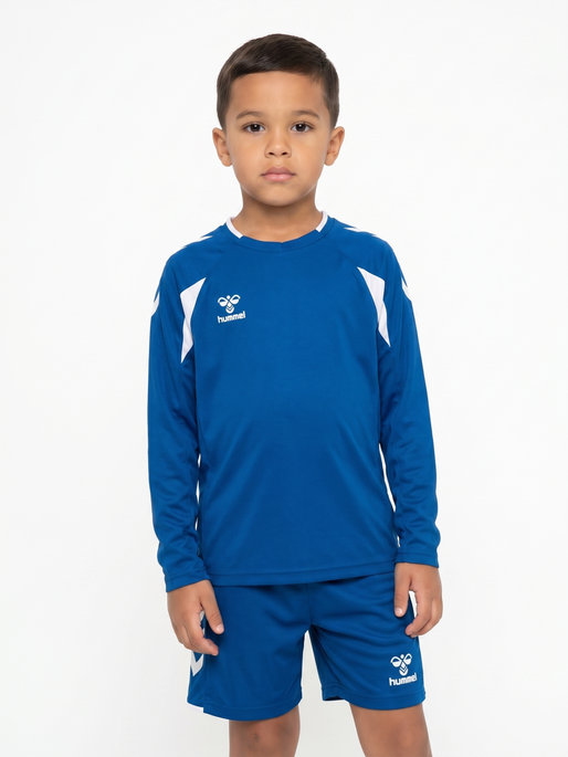 hmlCORE 2.0 JERSEY L/S KIDS, TRUE BLUE/WHITE, model