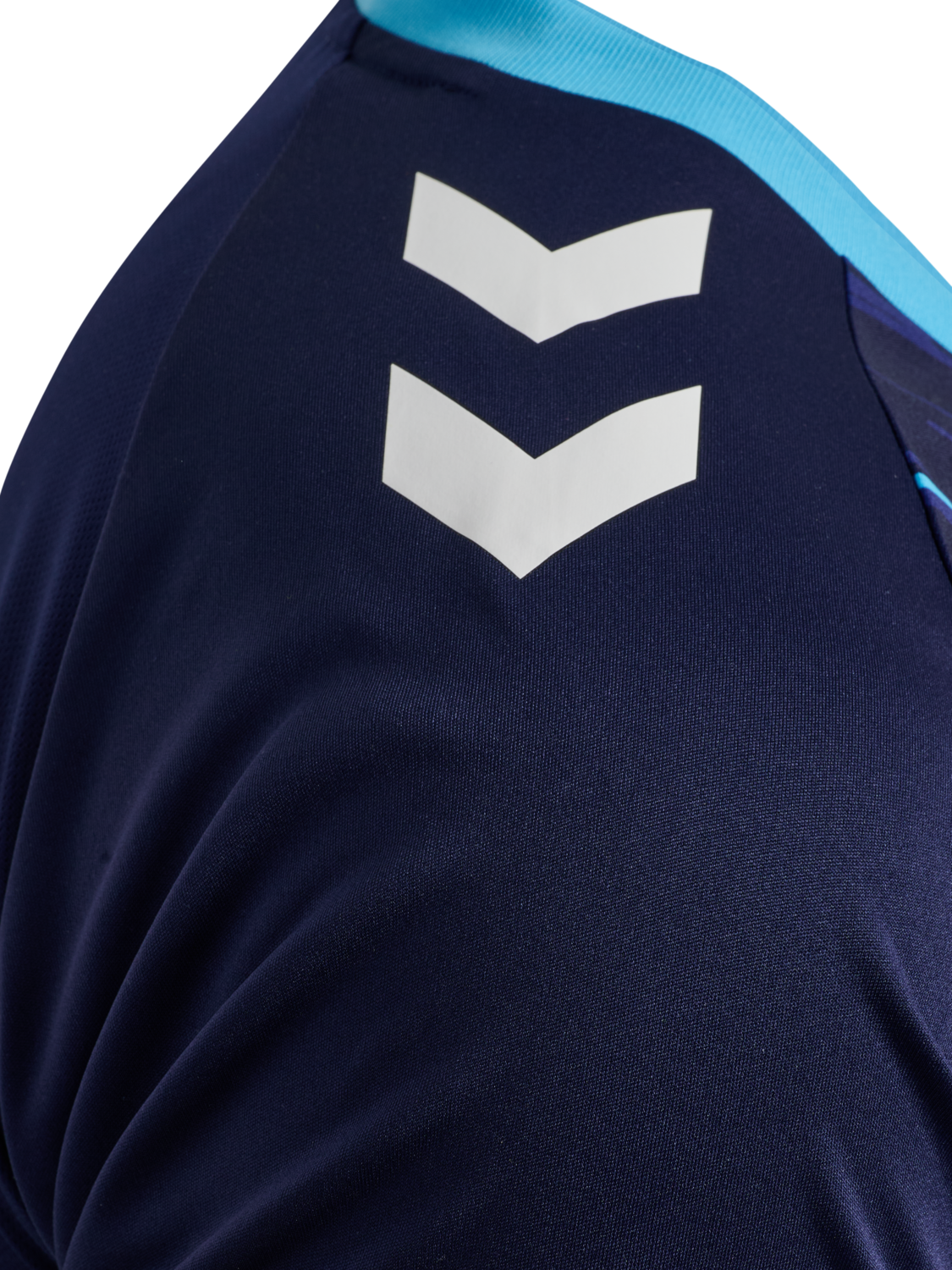 hmlMATCH TRIUMPH JERSEY S/S, MARINE/AQUARIUS, packshot