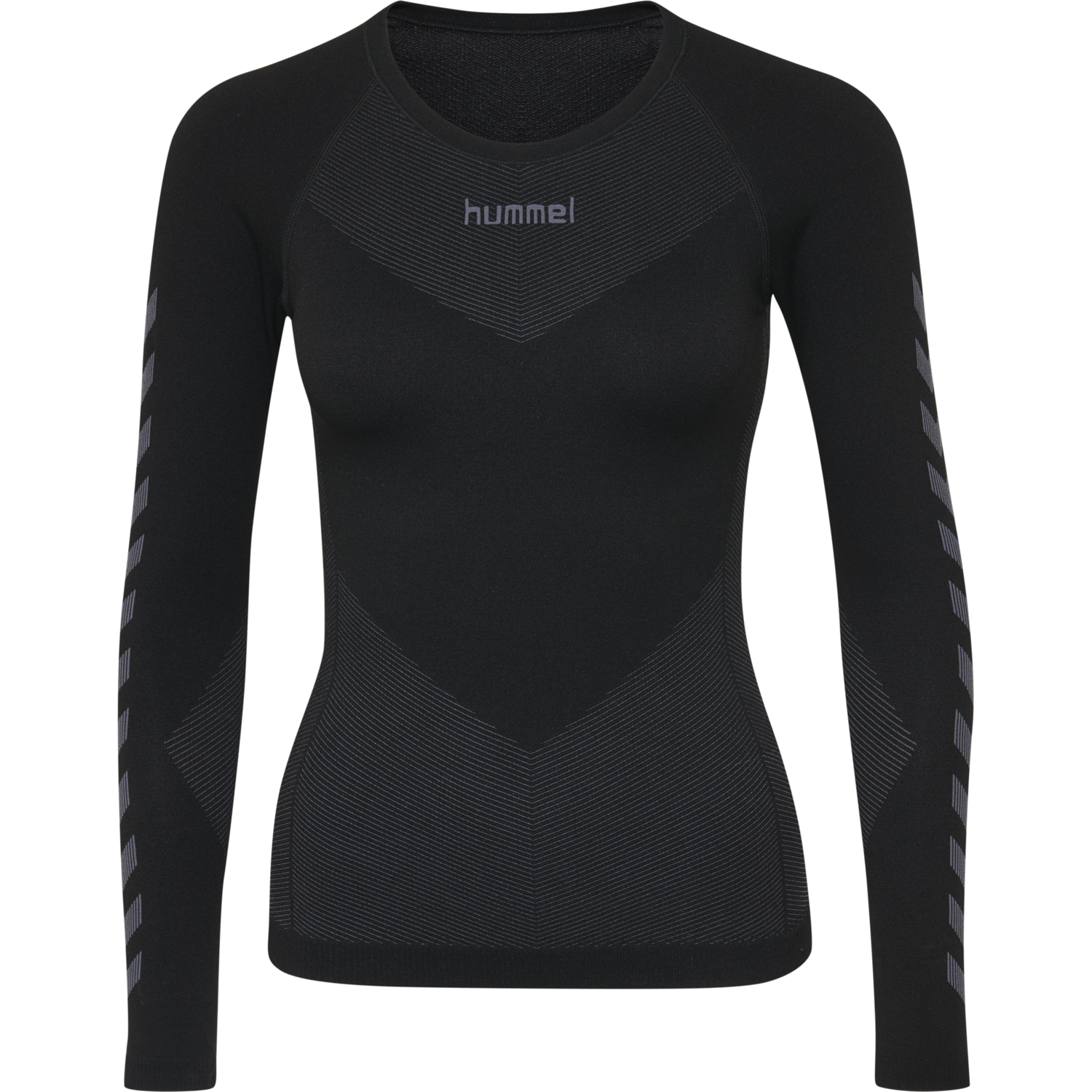 HUMMEL FIRST SEAMLESS JERSEY L/S W, BLACK, packshot