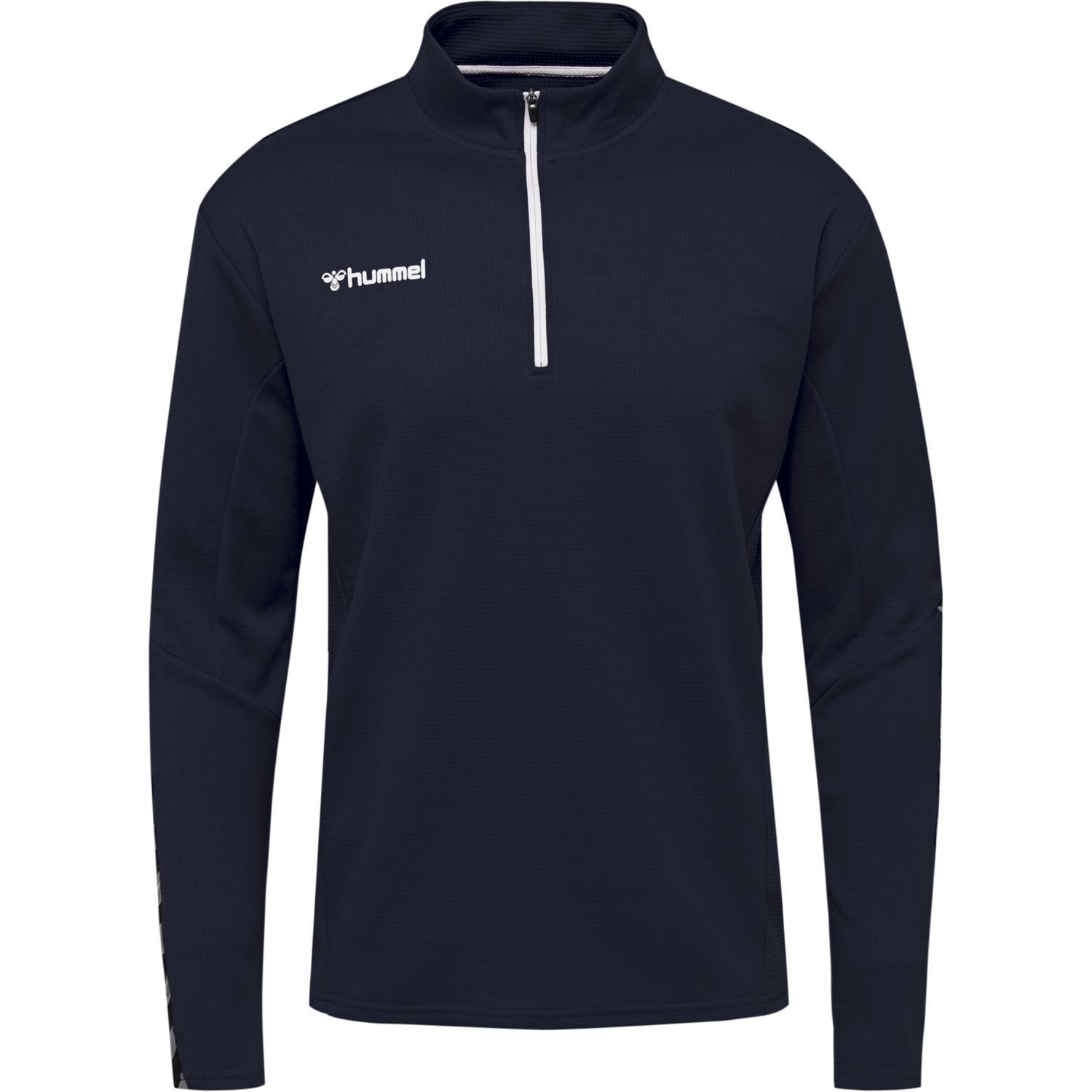 hmlAUTHENTIC HALF ZIP SWEATSHIRT, MARINE, packshot