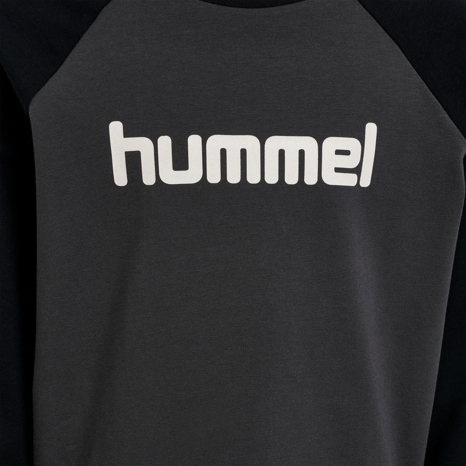 hmlBOYS T-SHIRT L/S, ASPHALT, packshot