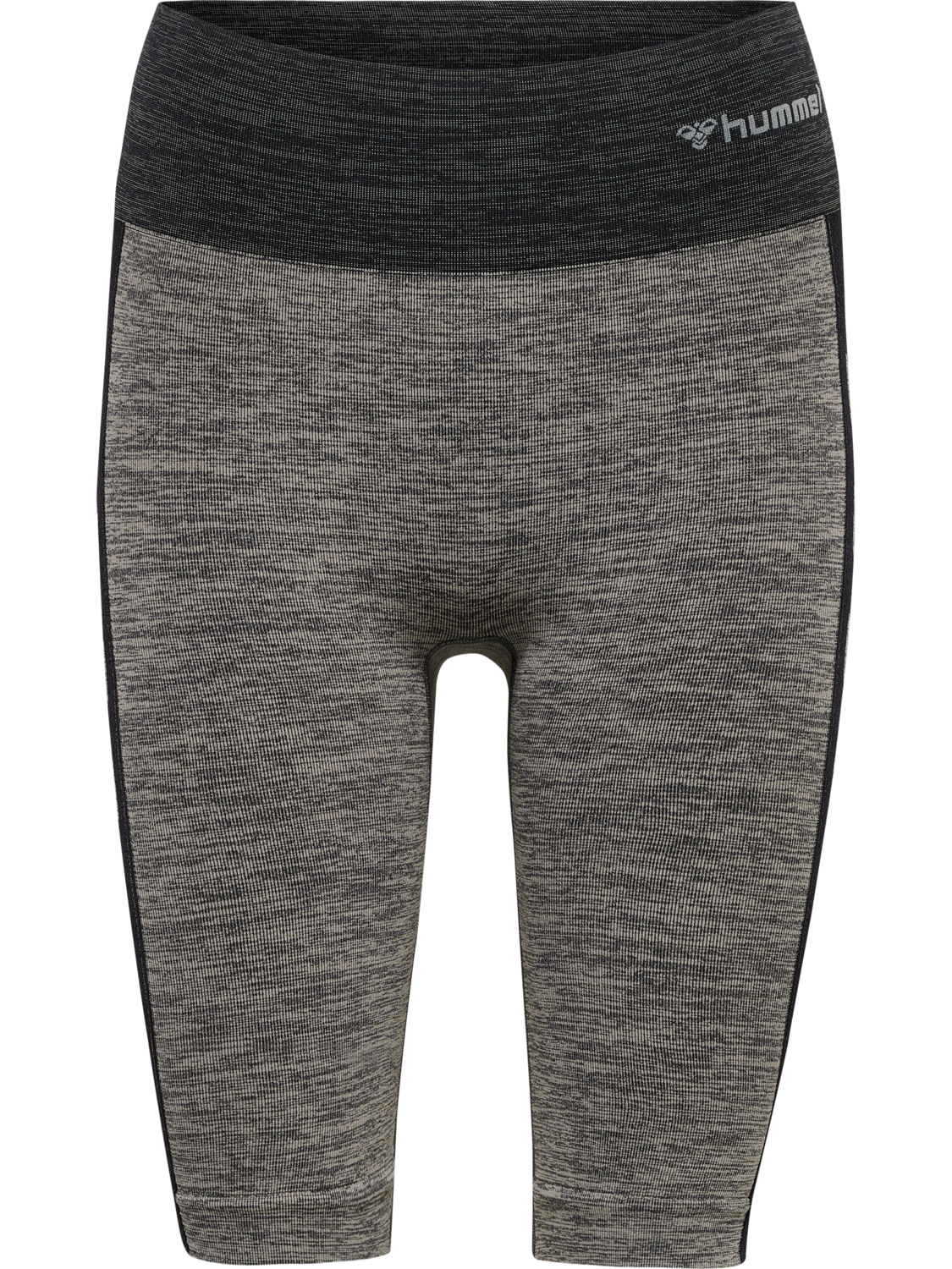 hmlCLEA SEAMLESS CYCLING SHORTS, CHATEAU GRAY/BLACK MELANGE, packshot