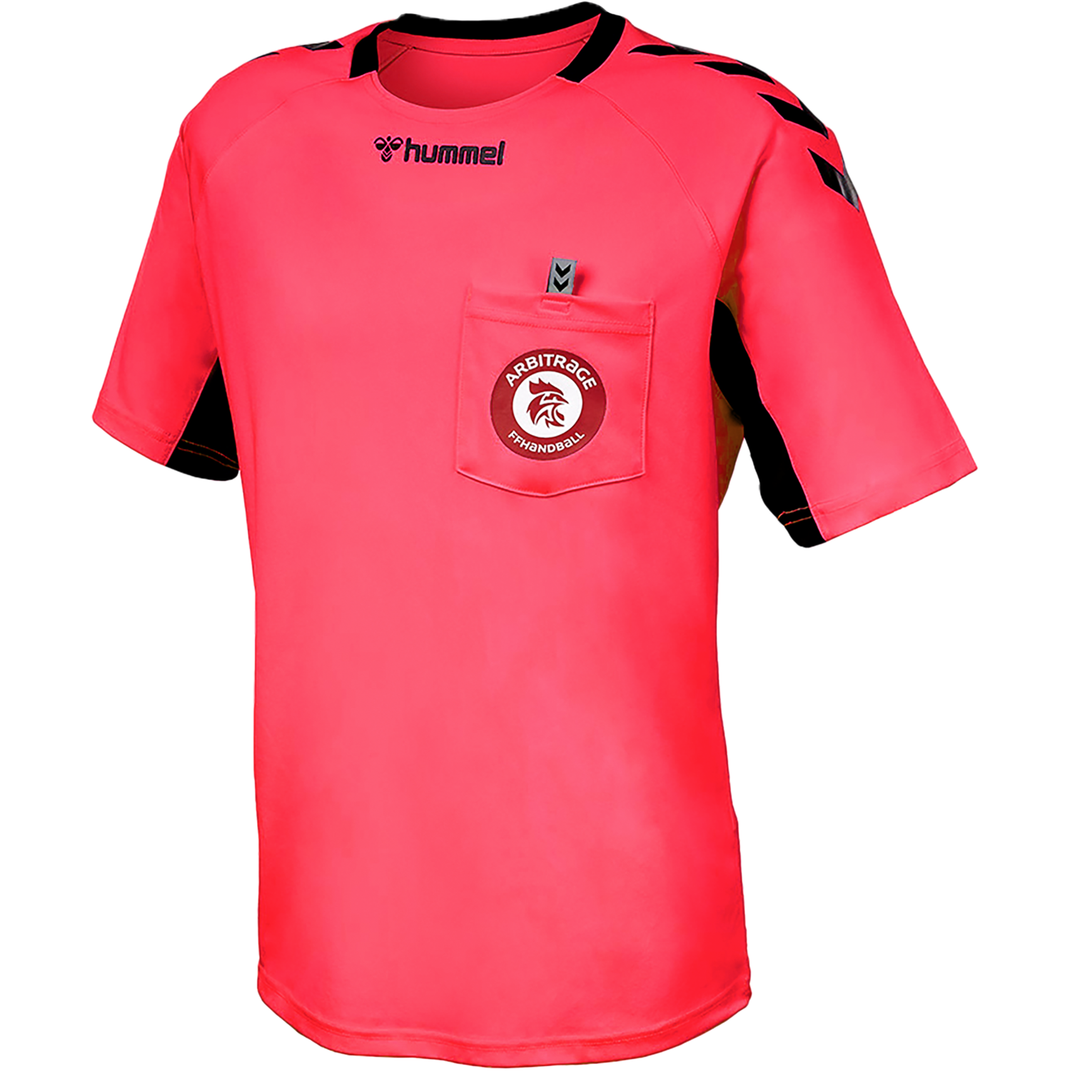 FFHB REFEREE YOUTH JERSEY S/S, DIVA PINK, packshot