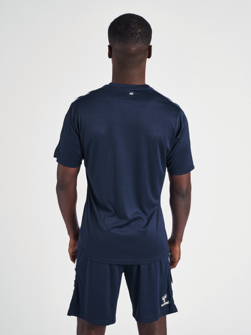 hmlCORE XK POLY JERSEY S/S, MARINE, model