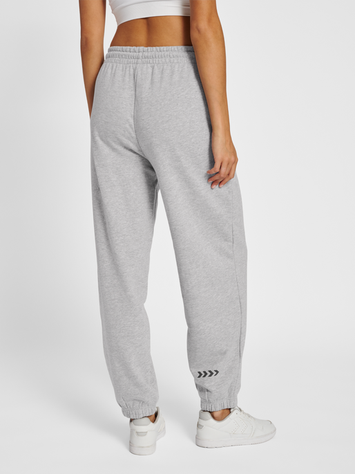 hmlLGC DACIA LOOSE PANTS, GREY MELANGE, model