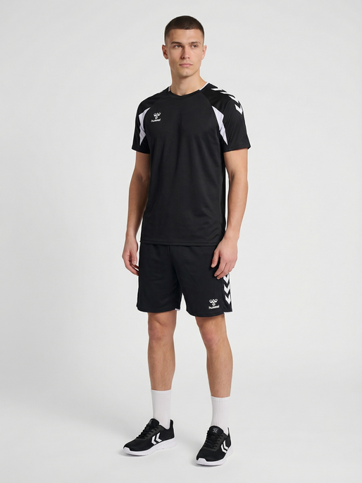 hmlCORE 2.0 JERSEY S/S, BLACK/WHITE, model