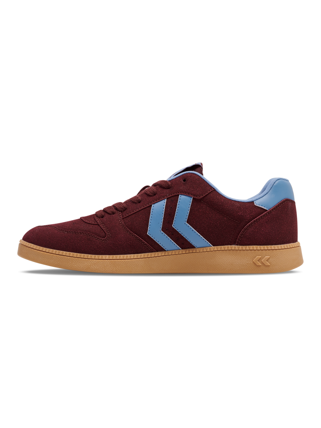 HANDBALL PERFEKT SYNTH. SUEDE, WINDSOR WINE/FADED DENIM, packshot