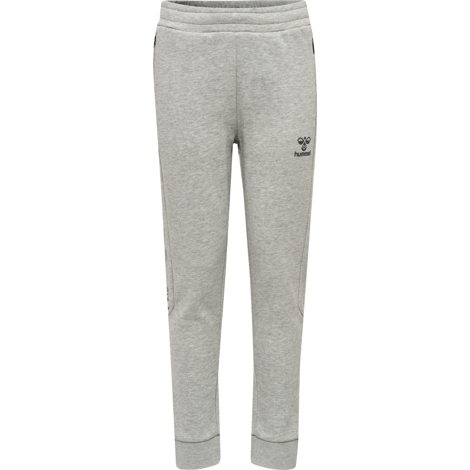 hmlOFFGRID PANTS KIDS, GREY MELANGE/FORGED IRON, packshot