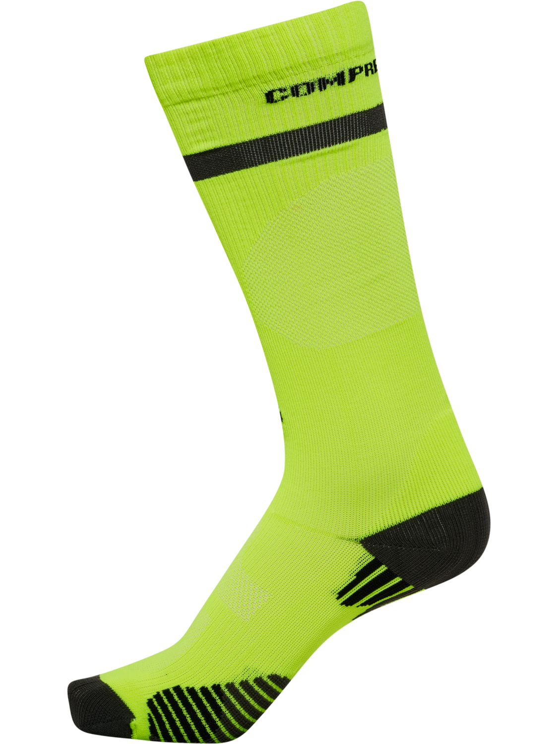 COMPRESSION SOCK, NEON YELLOW, packshot