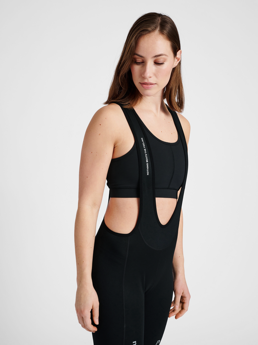 WOMEN CORE BIKE LONG BIB, BLACK, model