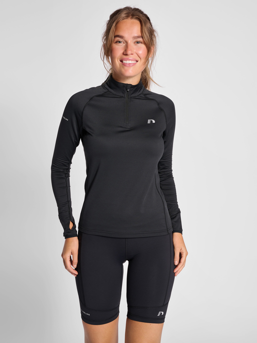 nwlLAKEWOOD 1/2 ZIP female, BLACK, model