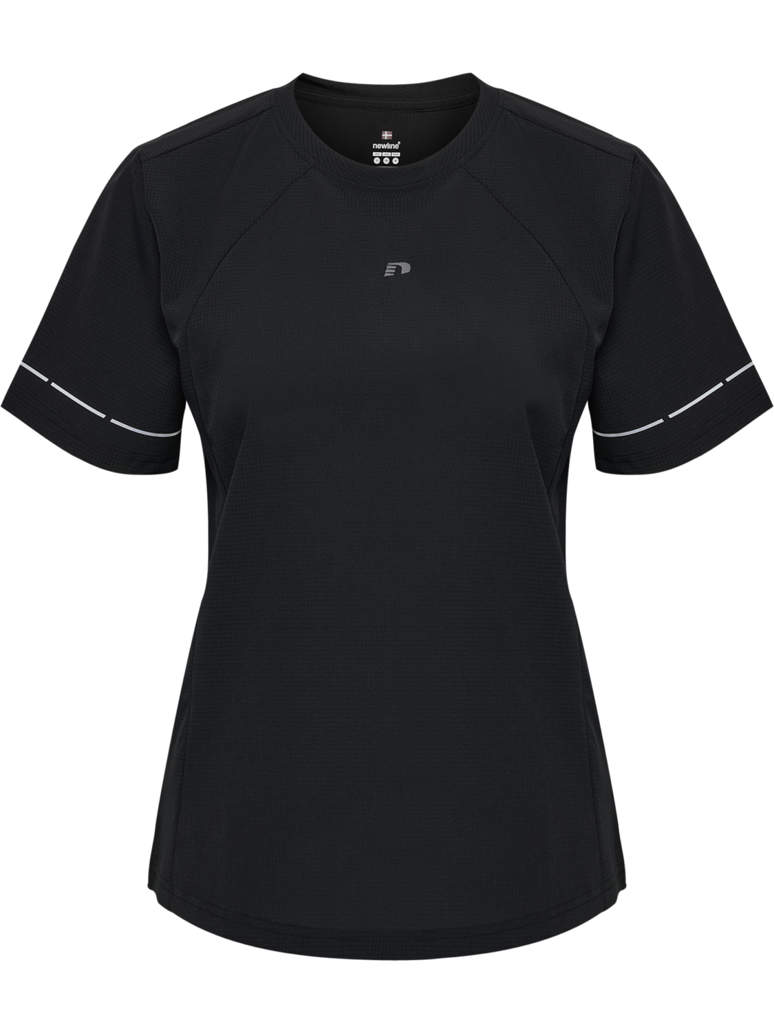 nwlBREATHE W T-SHIRT, BLACK, packshot